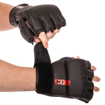 Перчатки для смешанных единоборств MMA PU CORE (размер L, черный) (VL-8536_Черный_L)