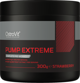 Передтренувальний комплекс OstroVit Pump Extreme 300 г Полуниця (5903246224597)