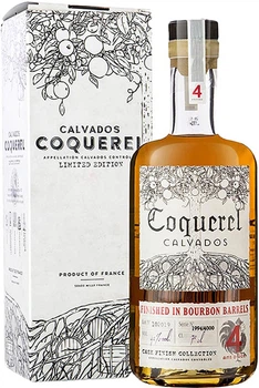 Кальвадос Coquerel Bourbon Finish 4 роки 0.7 л 41% у подарунковій упаковці (3559621807316/118)
