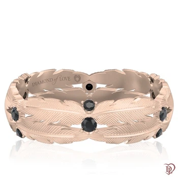 Обручку DIAMOND of LOVE "Вірність: Душа" чоловіче в рожевому золоті, 20 р)