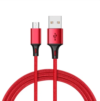 Кабель XO microUSB NB143 Braided 2.4A 1 м Red (NB143-M1-RD)