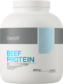 Протеїн OstroVit Beef Protein Полуниця 1800 г (5903933910147)