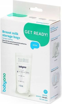 Пакети для зберігання грудного молока BabyOno, 20 шт (1039)