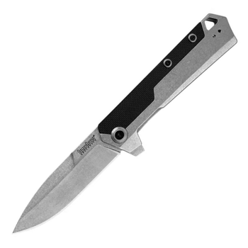 Нож складной Kershaw Oblivion (длина: 206мм, лезвие: 90мм), черный-стальной