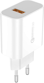 Мережевий зарядний пристрій Foneng USB QC 3.0 + кабель USB Micro (EU46 Micro)