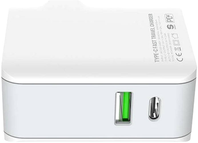 Ładowarka sieciowa Ldnio USB - USB-C 20 W + kabel USB-C - USB-C (A4403C Type C-Type C)