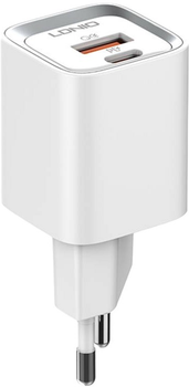 Мережевий зарядний пристрій Ldnio USB-C 20 W + кабель USB-C - Lightning (A2318C Type-C - lig)