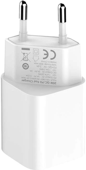 Ładowarka sieciowa Ldnio USB-C 20 W + kabel USB-C - USB-C (A2318C Type C-Type C)