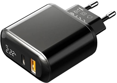 Ładowarka sieciowa Mcdodo 20 W 2 x USB + USB-C Czarna (CH-7170)