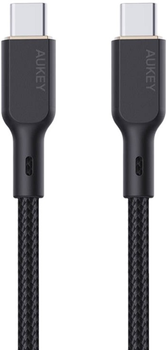 Кабель Aukey USB-C - USB-C 1 м Black (CB-KCC101)