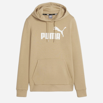 Bluza z kapturem damska Puma Ess Logo Hoodie Tr (S) 586797-83 2XL Beżowa (4099685876433)