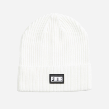 Шапка біні Puma Ribbed Classic Cuff Beanie 2403806 Біла (4099683448649)