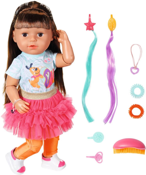 Lalka Zapf Creation Baby Born Sister Style & Play Brunette 43 cm (4001167833025)