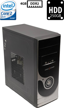 Компьютер LogicPower Tower Intel Core 2 Duo E4500 2.20GHz 4GB DDR2 HDD 250GB Intel 82945G Express VGA 300W (PCLPTE45R4H250A) Б/У