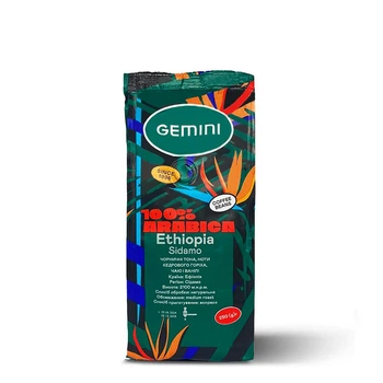 Кофе зерновой Gemini Ethiopia Sidamo Dara 0,25кг