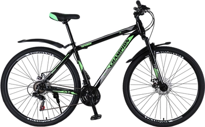 Велосипед Champion Spark 29" 17" Black-green-white (29ChWS21-003249)