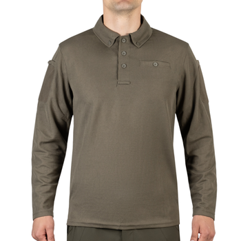 Футболка Поло тактична з довгим рукавом Sturm Mil-Tec TACTICAL LONG SLEEVE POLO SHIRT QUICK Olive L (10962001)