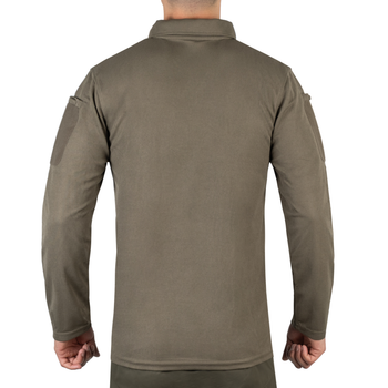 Футболка Поло тактична з довгим рукавом Sturm Mil-Tec TACTICAL LONG SLEEVE POLO SHIRT QUICK Olive 2XL (10962001)