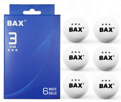 Мячи для настольного тенниса BAX 3* 6 шт. 151309