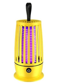 Ультрафіолетовий знищувач комах OKAL RED EAS на акумуляторі (4000 mAh), електрична лампа пастка комарів та мух, жовтий (86058170)