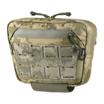 Сумка - Напашник M-Tac Large Elite Cordura 500D с 3-мя отделениями / Прочный Подсумок пиксель MM14