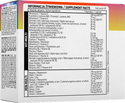 Suplement diety OstroVit VITA&MINERALS Sport 60 tabletek (5903246228212)