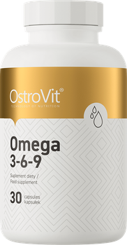 Kwasy tłuszczowe OstroVit Omega 3-6-9 30 kapsułek (5903246228083)