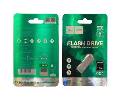 Флешка ЮСБ Hoco UD4 16 Gb USB Flash Drive 2.0 память 16 Гб Steel Intelligent флеш-накопитель USB2.0 емкость 16Гб
