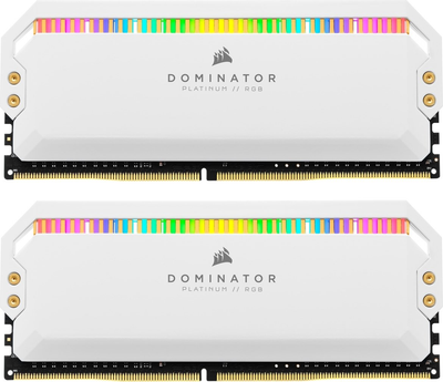 Оперативна пам'ять Corsair DDR4-3200 16384MB PC4-25600 (Kit of 2x8192) Dominator Platinum RGB White (CMT16GX4M2C3200C16W)