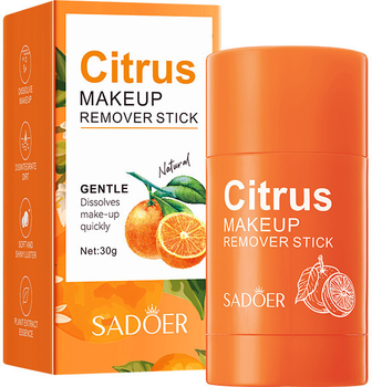 Маска-стика для лица Sadoer Citrus Gentle Makeup Remover Stick Mask Очищающая 30 г (6925346330243)