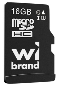 Карта памяти Wibrand microSDHC 16GB Class 10 UHS-I U1 (WICDHU1/16GB)