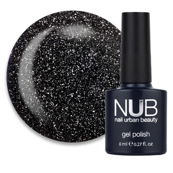 Гель-лак NUB Night Light 05 Dark Sky ночной синий с блестками и шиммерами светоотражающий 8 мл (962002091526)