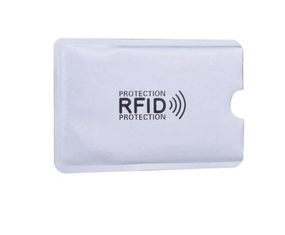 Держатель для кредитных банковских карточек защита от RFID Silver