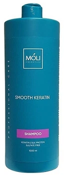 Шампунь безсульфатный с кератином и протеинами шелка - Moli Cosmetics Smooth Keratin 1000ml (1184467-718262734-2)