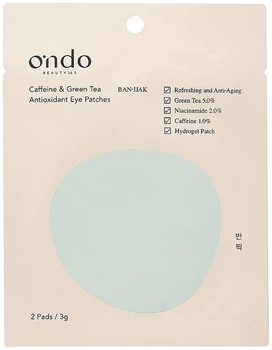 Гидрогелевые антиоксидантные патчи для кожи вокруг глаз - Ondo Beauty 36.5 Caffeine & Green Tea Antioxidant Eye Patches 2шт (1162991-1551012-2)