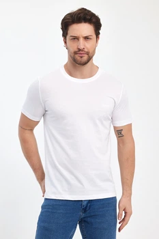 Футболка однотонная Trend Collection 24y1267 Белый (BEYAZ) 2XL