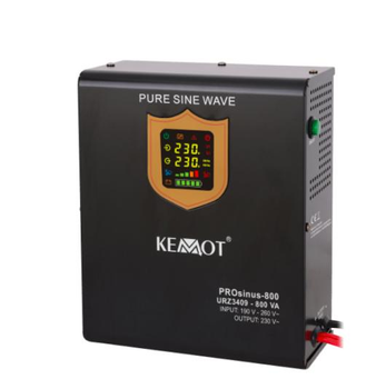 Источник бесперебойного питания (ИБП) 500/800W KEMOT PROsinus-800 12v Черный URZ3409