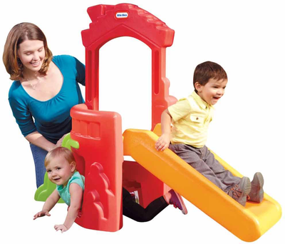 Mini plac zabaw ze zjeżdżalnią Little Tikes Climb 'N' Slide Playhouse Czerwony-Żółty (0050743173080)