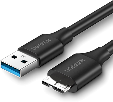 Кабель Ugreen US130 USB 3.0 A Male to Micro USB 3.0 Male Cable 0.5 м Black (UGR-10840)