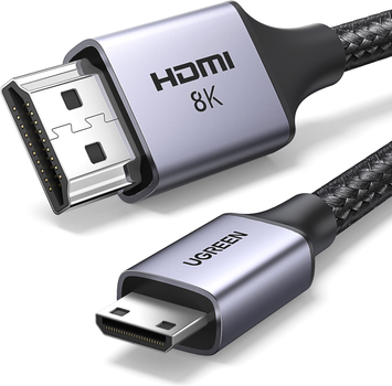 Кабель Ugreen HD163 Mini HDMI to HDMI 8K Cable 1 м Black (UGR-15514)