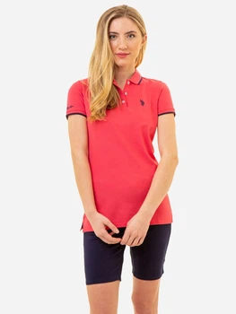 Поло женское U.S. Polo Assn 213160-ZH00A (ROUGE RED) XS Красное (786667386755)