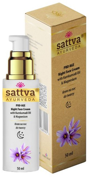 Крем для обличчя Sattva Ayurveda Pro Age проти зморшок нічний 50 мл (5903794189126)