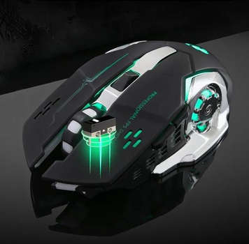 Бездротова ігрова Bluetooth миша GAME MOUSE 2.4G на акумуляторі чорна