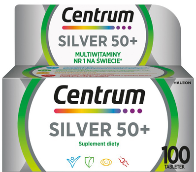 Suplement diety Centrum Silver 50+ 100 tabletek (5054563159274)