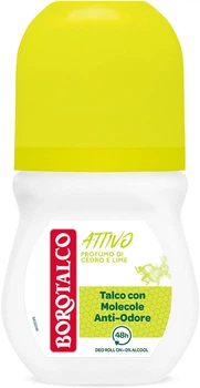 Кульковий антиперспіран BOROTALCO Attivo PROFUMO DI Cedro e Lime 50 ML