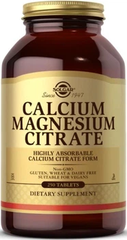 Кальцій Магній цитрат Solgar Calcium Magnesium Citrate 250 таблеток