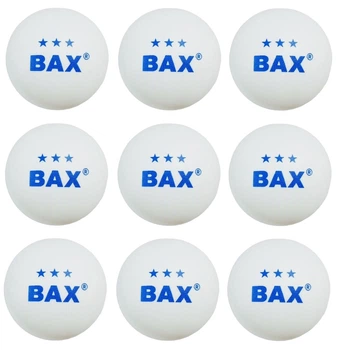 Мячики для настольного тенниса BAX 3* Набор 9 шт 40 мм White
