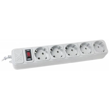 Сетевой фильтр удлинитель Power filtr 4,5м Maxxter SPM5-G-15G 5 розеток White