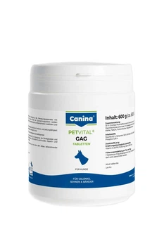 Минеральный комплекс Canina Petvital GAG для собак для суставов и тканей глюкозамин с экстрактом мидий 600 г 600 табл.