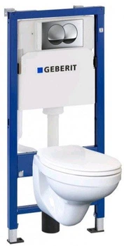 Комплект інсталяція GEBERIT Delta з підвісним унітазом Idol із сидінням Duofix PRO 20 118 315 21 2